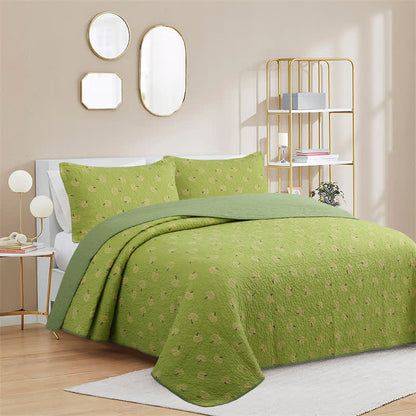 Fresh Orange Print Cotton Quilt - image 1