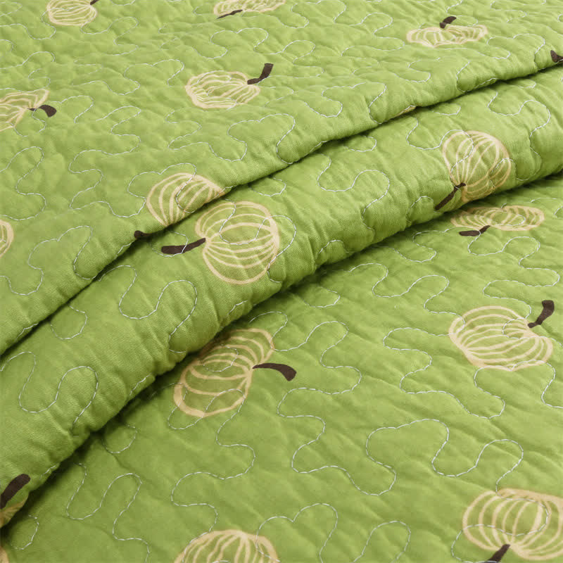 Fresh Orange Print Cotton Quilt - image 5