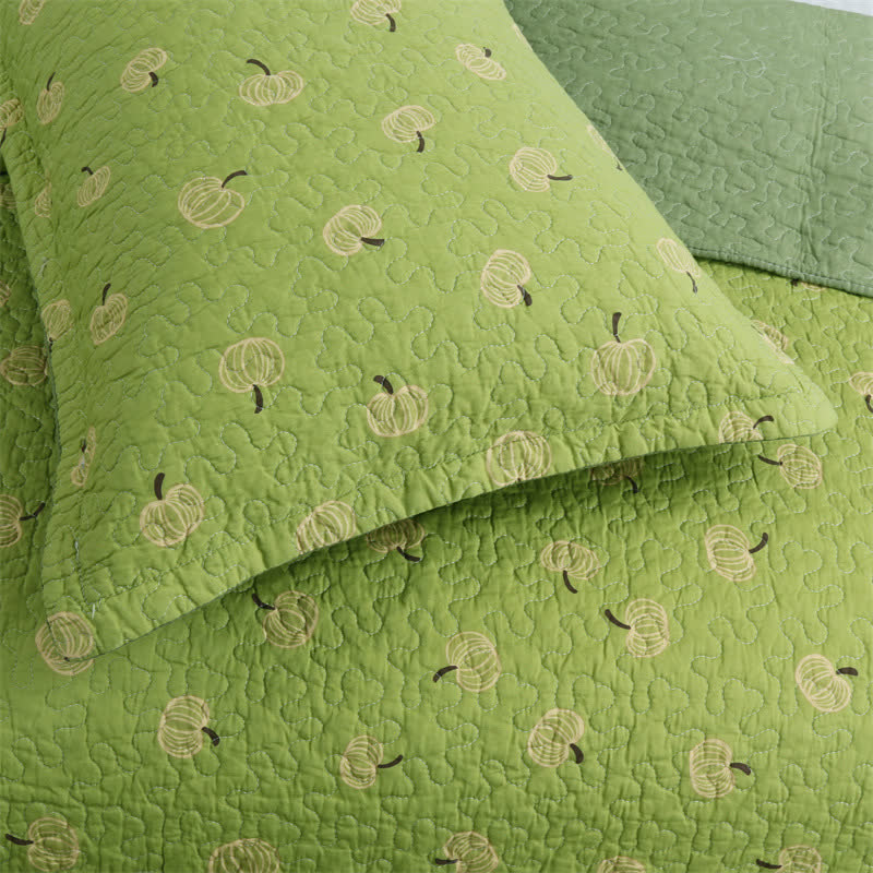 Fresh Orange Print Cotton Quilt - image 3