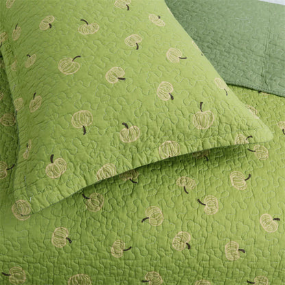 Fresh Orange Print Cotton Quilt - image 3