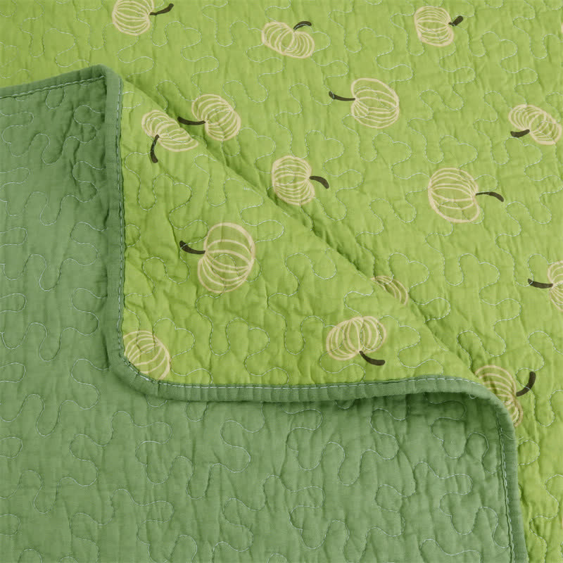 Fresh Orange Print Cotton Quilt - image 6