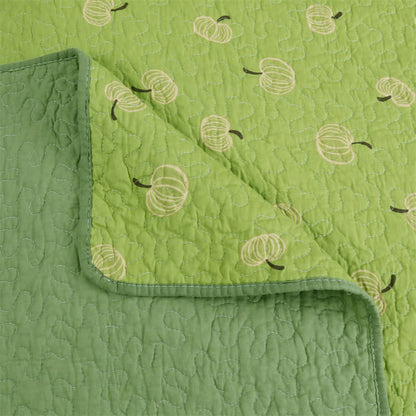 Fresh Orange Print Cotton Quilt - image 6