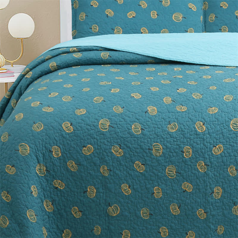 Fresh Orange Print Cotton Quilt - image 9