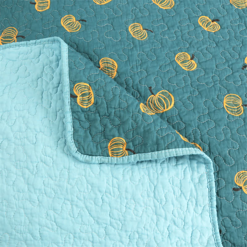 Fresh Orange Print Cotton Quilt - image 13