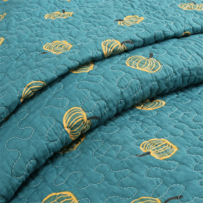 Fresh Orange Print Cotton Quilt - image 12