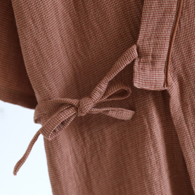 Unisex Cotton Gauze Kimono Pajama Set - image 7