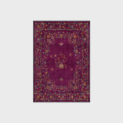 Retro Floral Foldable Indoor Outdoor Rug - image 2