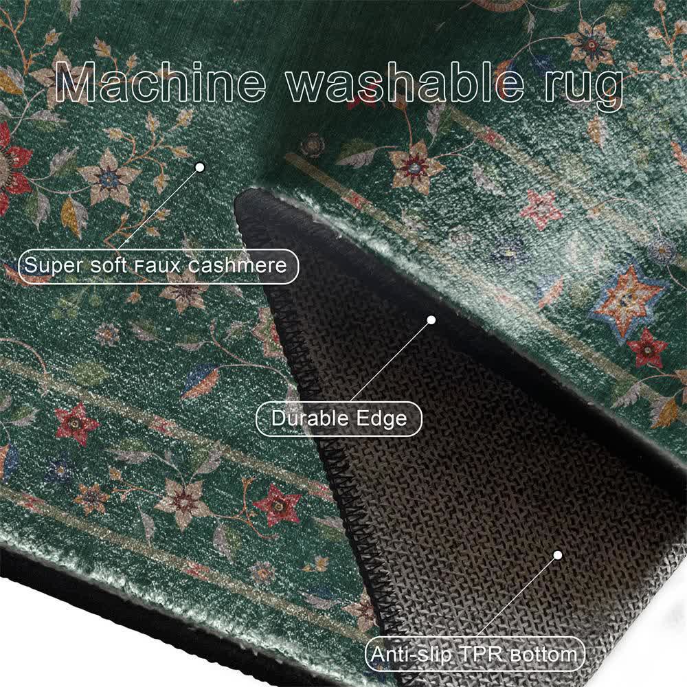 Retro Floral Foldable Indoor Outdoor Rug - image 11