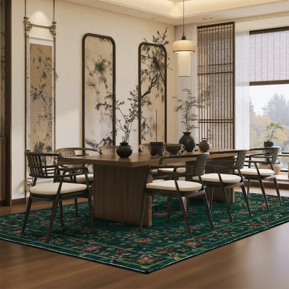 Retro Floral Foldable Indoor Outdoor Rug - image 6