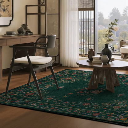 Retro Floral Foldable Indoor Outdoor Rug - image 8