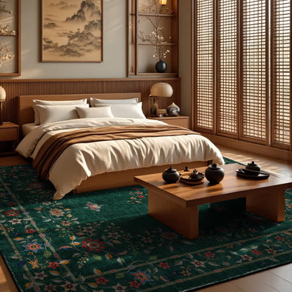 Retro Floral Foldable Indoor Outdoor Rug - image 5