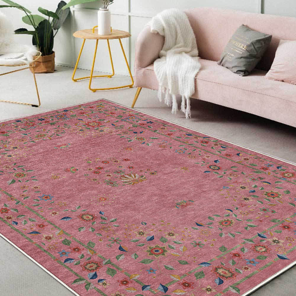 Retro Floral Foldable Indoor Outdoor Rug - image 21