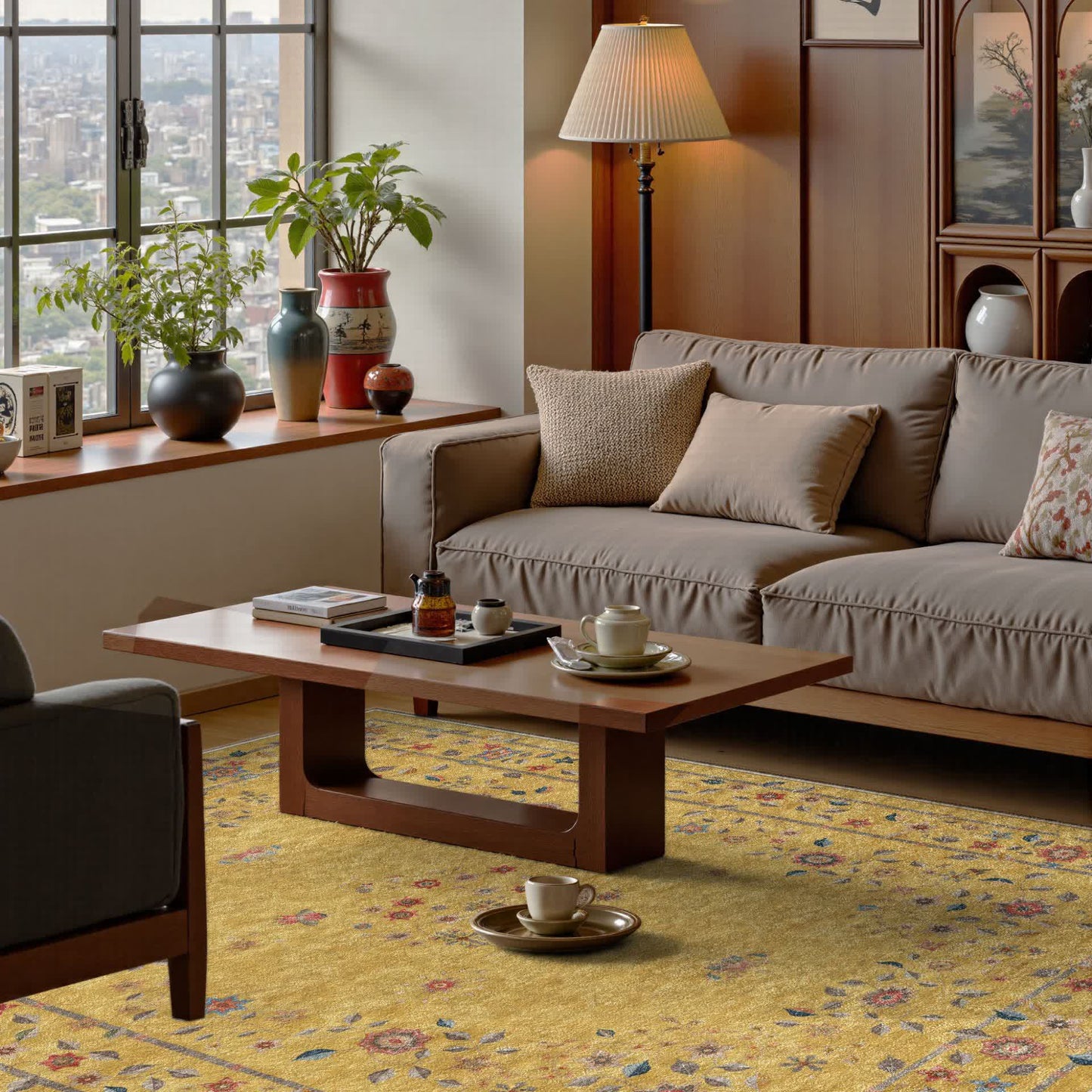 Retro Floral Foldable Indoor Outdoor Rug - image 15