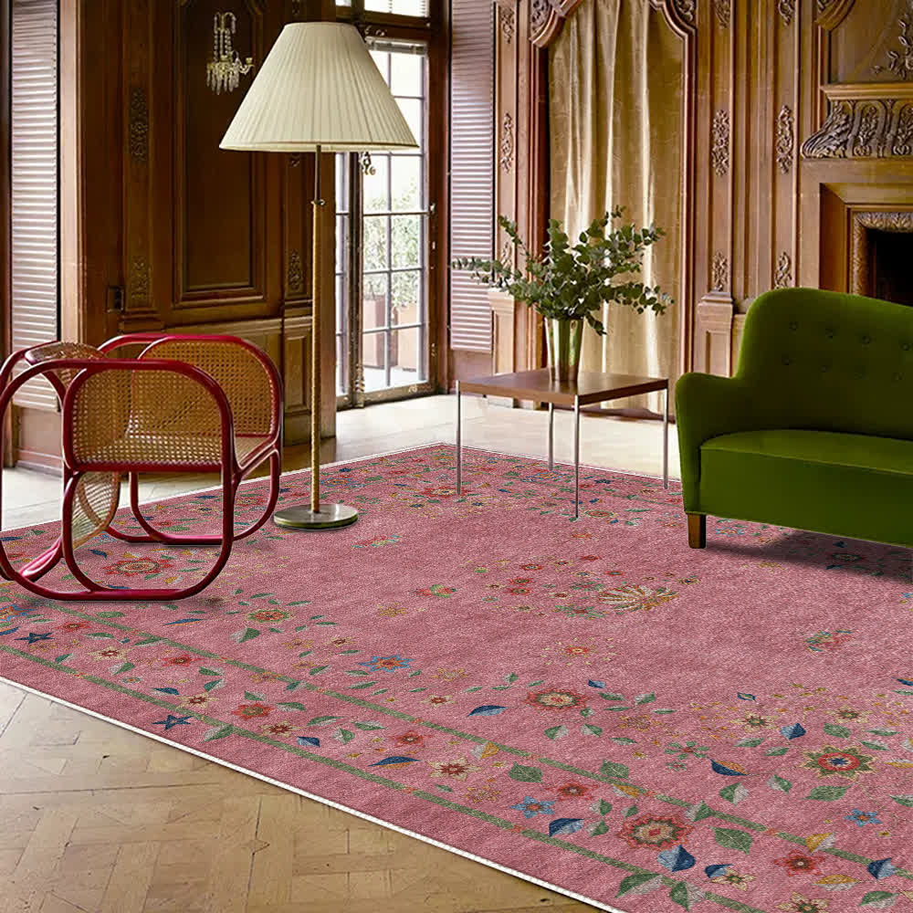 Retro Floral Foldable Indoor Outdoor Rug - image 20
