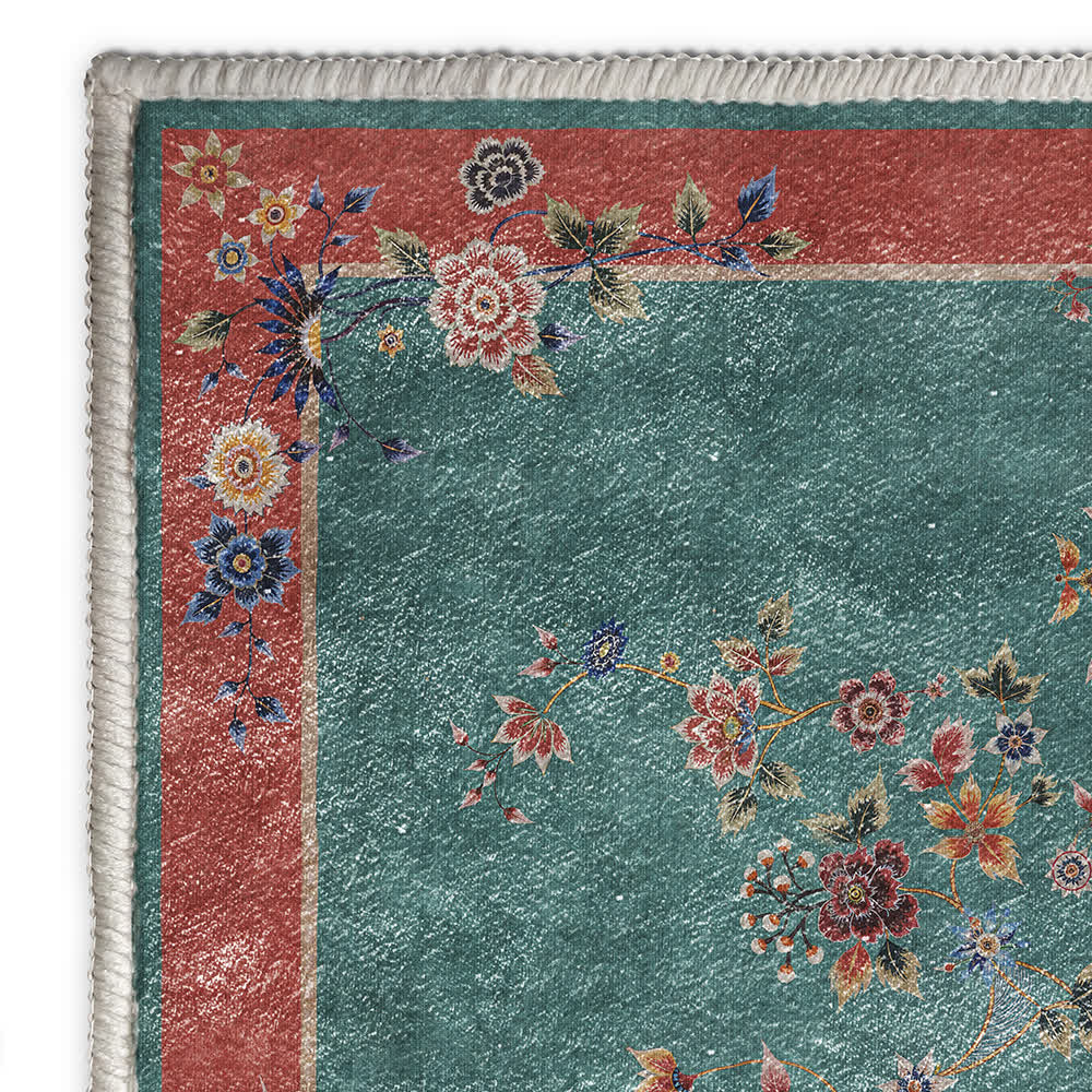 Floral Anti-slip Indoor Outdoor Area Rug - image 5