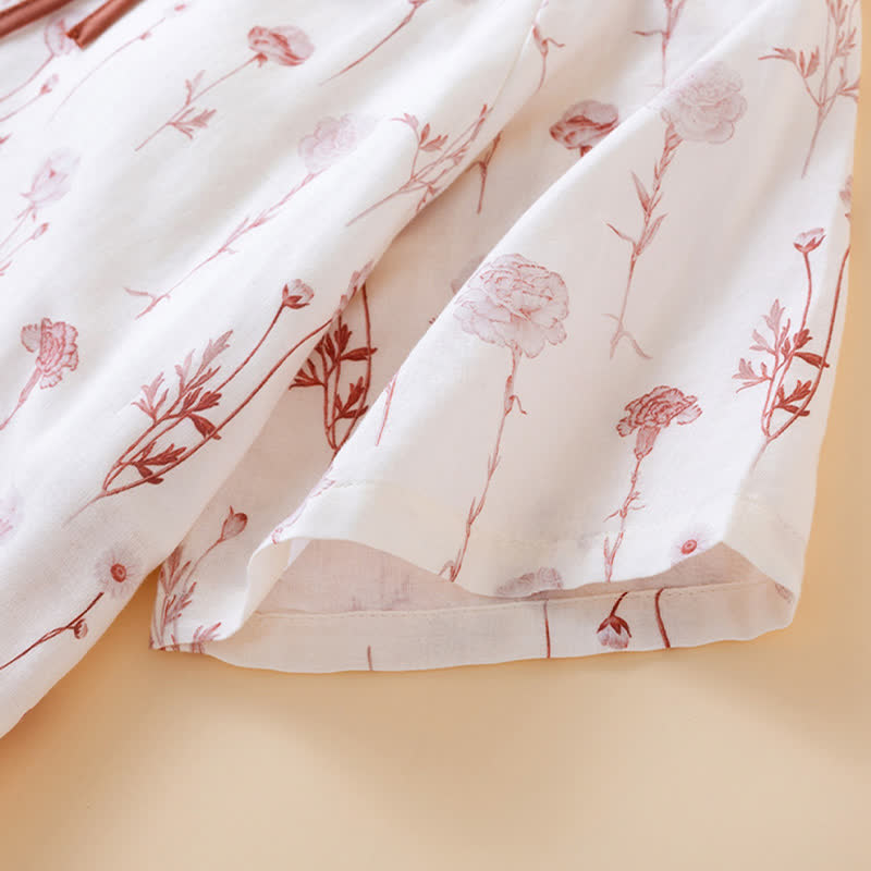 Floral Cotton Gauze Padded Nightdress - image 6