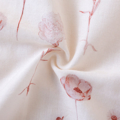 Floral Cotton Gauze Padded Nightdress - image 10