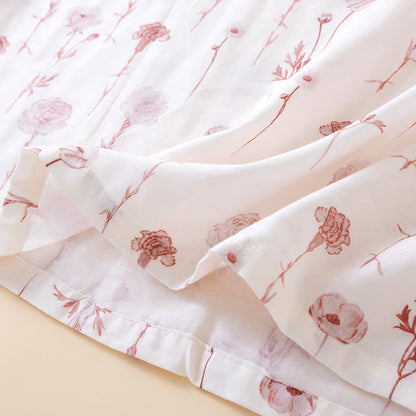 Floral Cotton Gauze Padded Nightdress - image 11