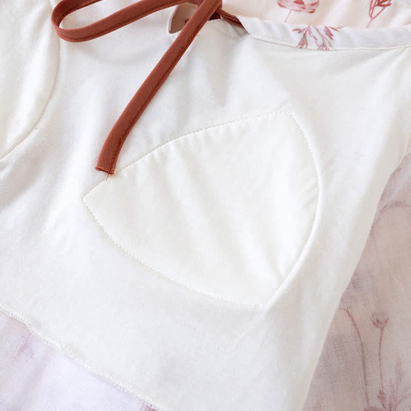 Floral Cotton Gauze Padded Nightdress - image 8