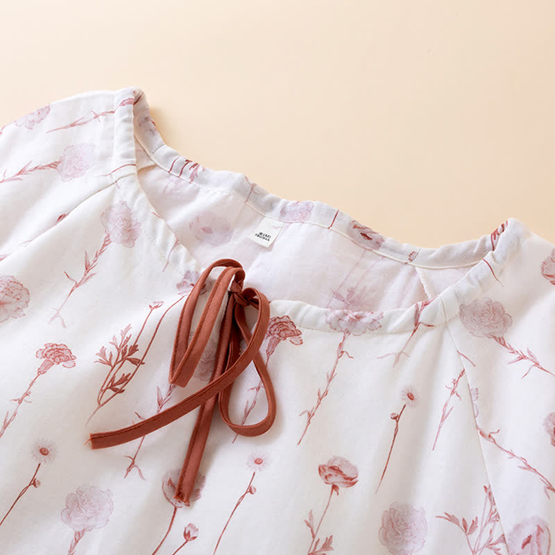 Floral Cotton Gauze Padded Nightdress - image 5