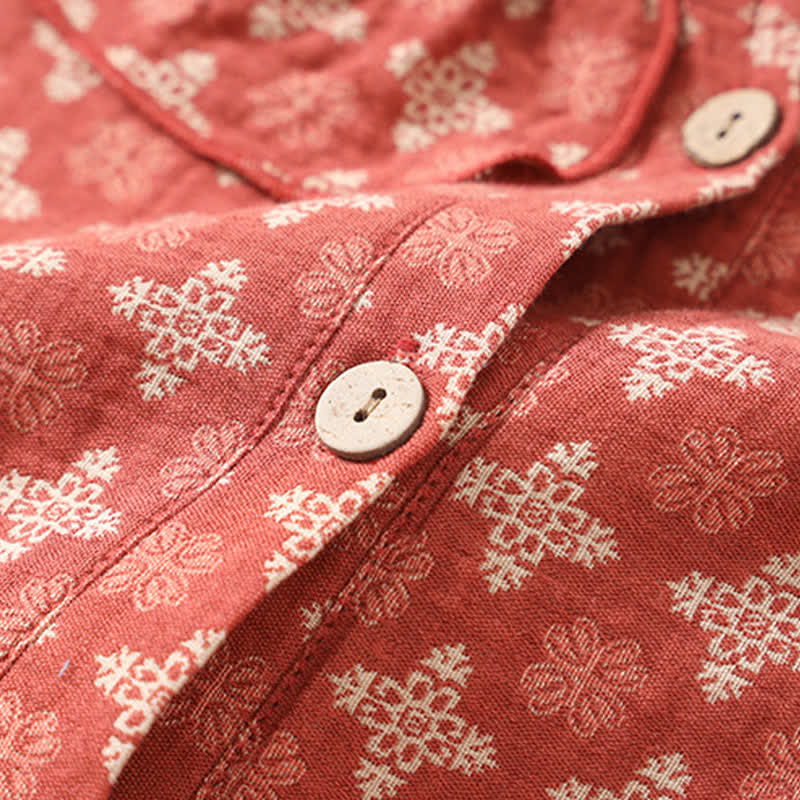 Retro Cotton Gauze Jacquard Nightdress - image 4