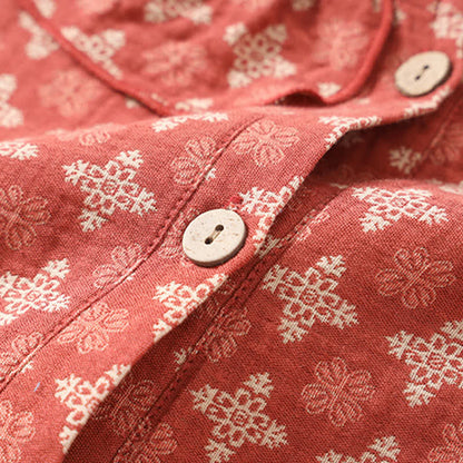 Retro Cotton Gauze Jacquard Nightdress - image 4