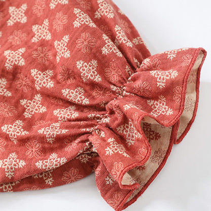 Retro Cotton Gauze Jacquard Nightdress - image 3