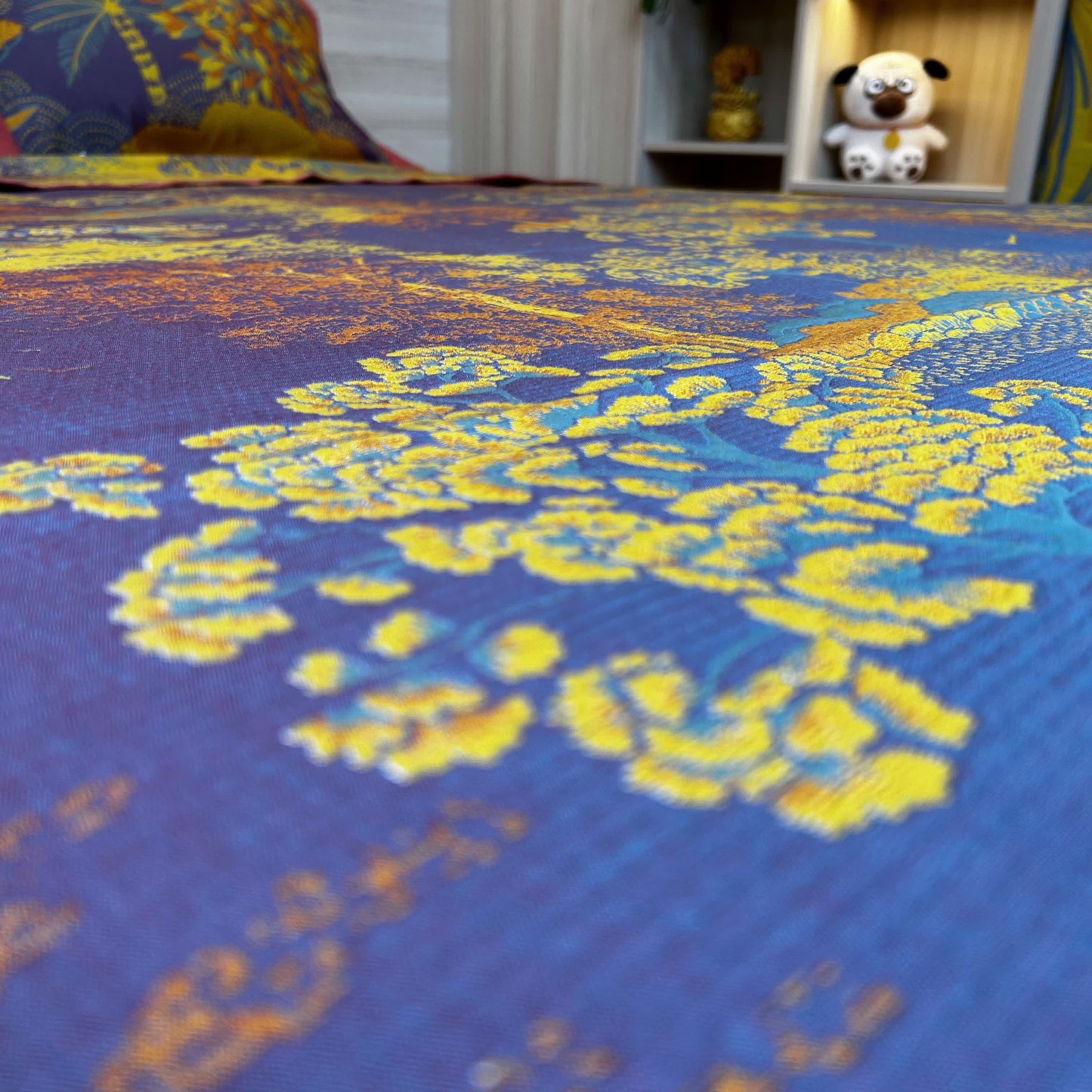 Retro Tree Print Soft Cotton Gauze Quilt - image 1