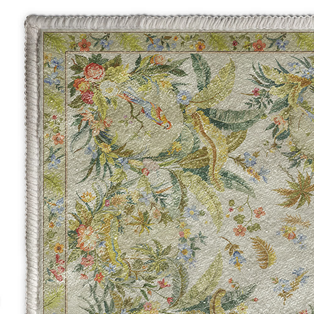 Refresh Floral Bird Anti-slip Area Rug - image 6