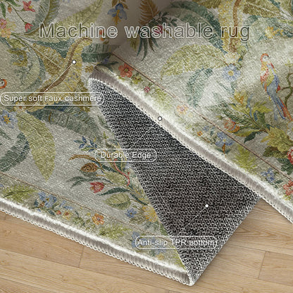 Refresh Floral Bird Anti-slip Area Rug - image 7