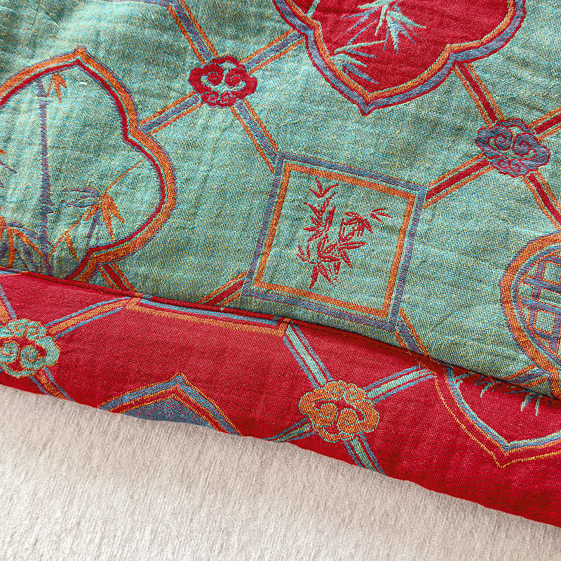 Retro Bamboo Pure Cotton Double-layer Gauze Summer Quilt - image 7