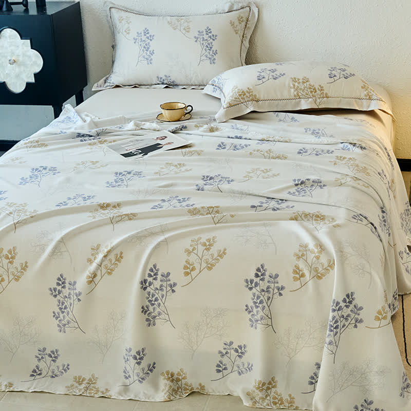 Vine Floral Silky Soft Summer Coverlet - image 1
