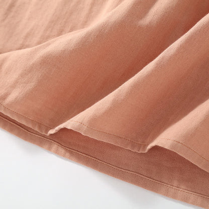 Elegant Floral Cotton Double-layer Gauze Loungewear Set - image 5