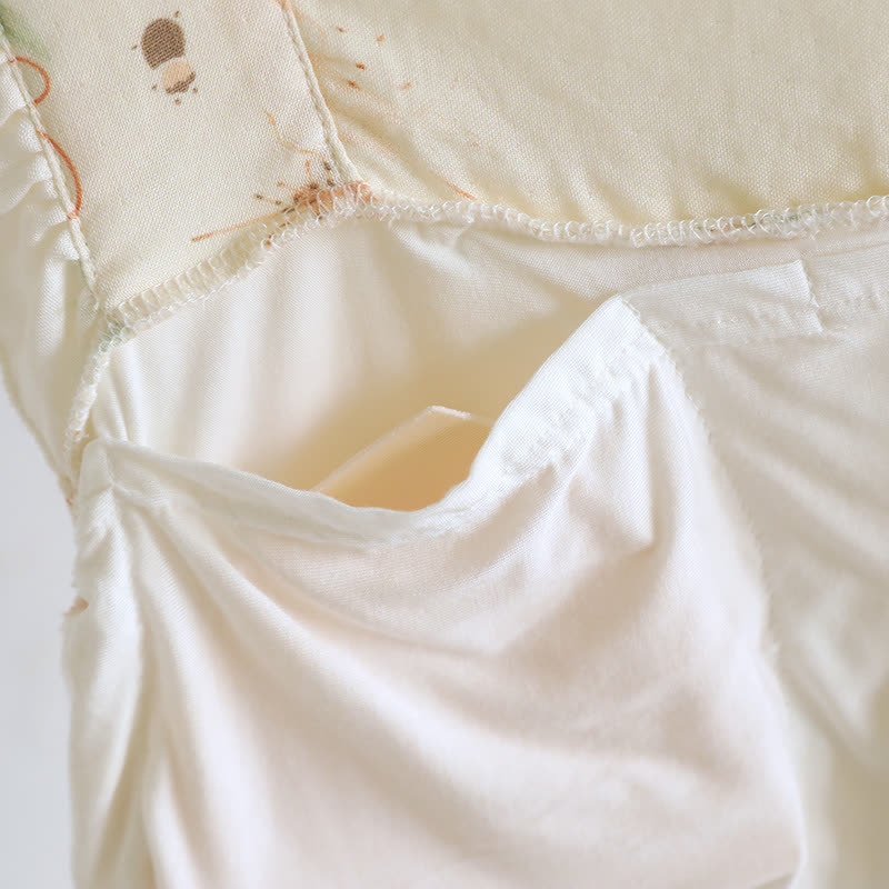 Floral Butterfly Ruffle Padded Camisole Loungewear Set - image 5