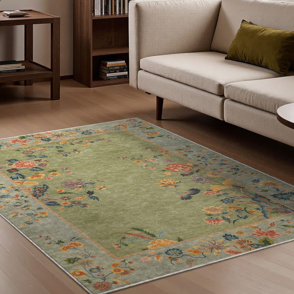 Non-slip Refresh Floral Indoor Outdoor Area Rug - image 4