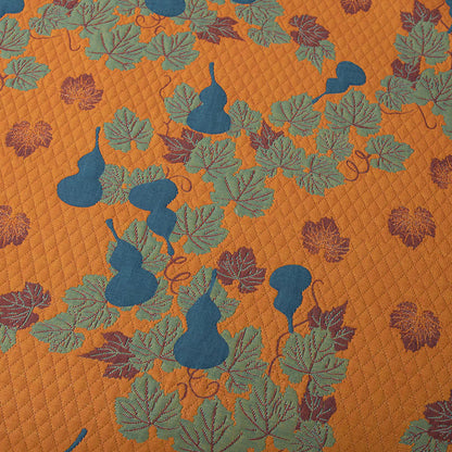 Gourd Pattern Cotton Yarn-dyed Quilt - image 5