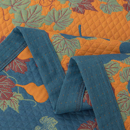 Gourd Pattern Cotton Yarn-dyed Quilt - image 8