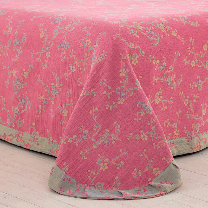 Wintersweet Cotton Gauze Jacquard Bedding Set(4pcs) - image 21