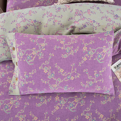 Wintersweet Cotton Gauze Jacquard Bedding Set(4pcs) - image 12
