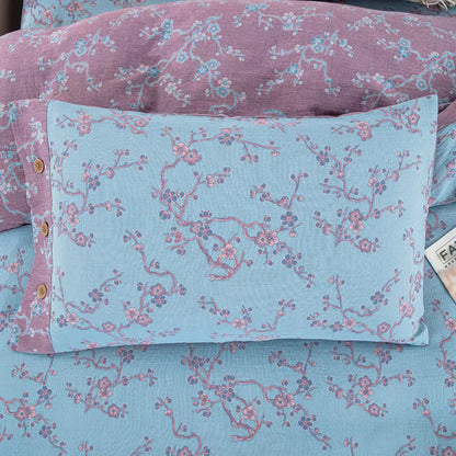 Wintersweet Cotton Gauze Jacquard Bedding Set(4pcs) - image 5