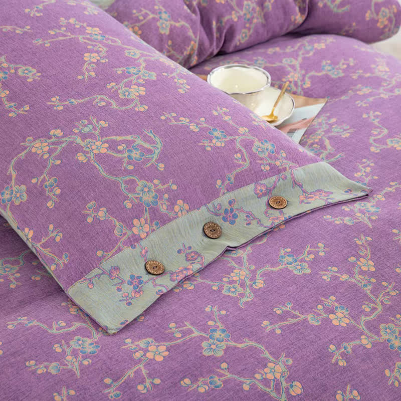 Wintersweet Cotton Gauze Jacquard Bedding Set(4pcs) - image 13