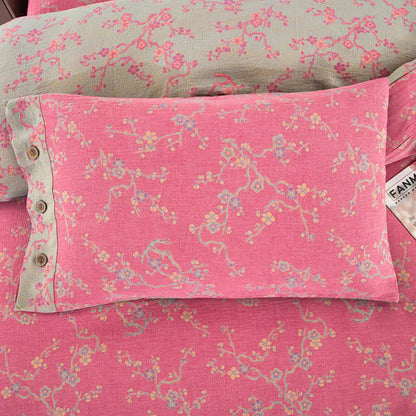 Wintersweet Cotton Gauze Jacquard Bedding Set(4pcs) - image 19