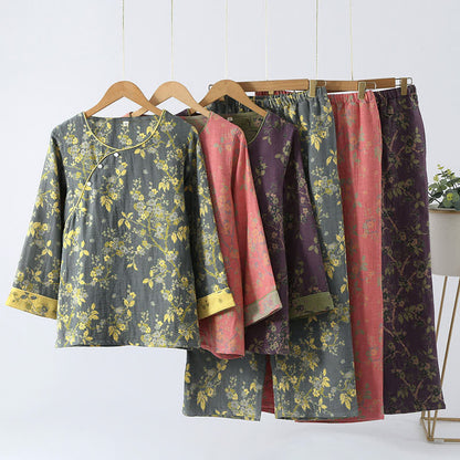 Jacquard Vintage Pure Cotton Loungewear Set - image 0