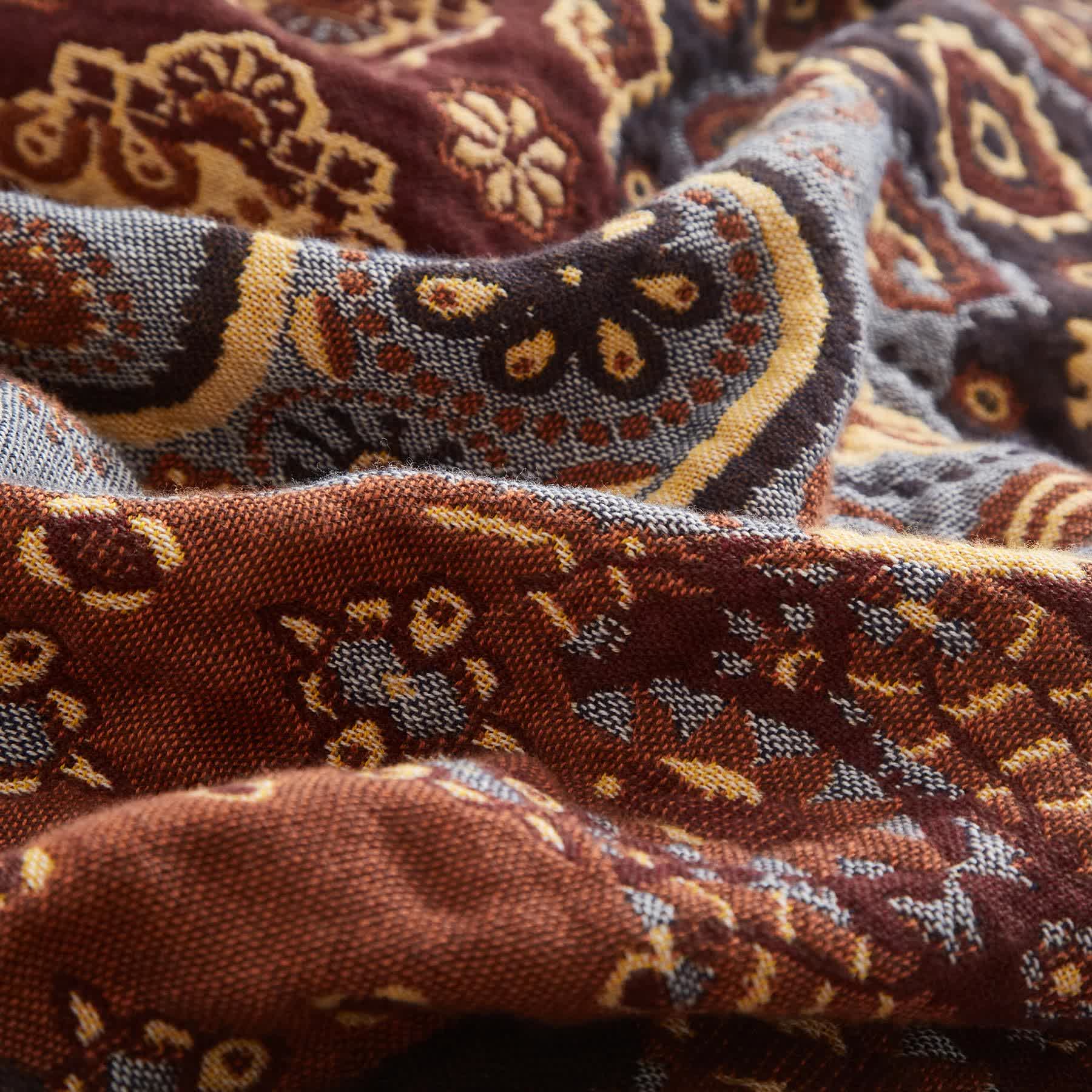 Boho Paisley Cotton Gauze Quilt - image 4