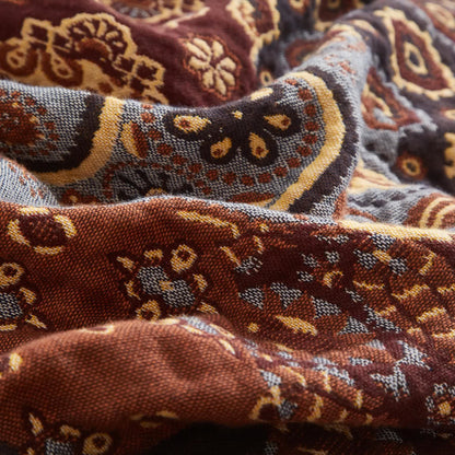 Boho Paisley Cotton Gauze Quilt - image 4