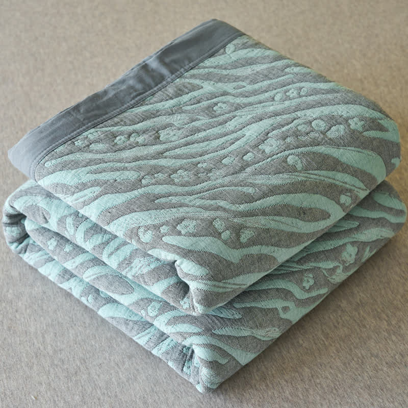 Zebra Print Cotton Muslin Bedspread - image 4