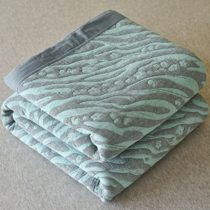 Zebra Print Cotton Muslin Bedspread - image 4