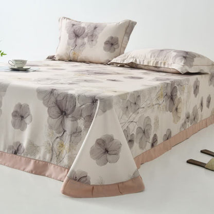 Pansy Print Cool Natural Fiber Bedspread - image 6