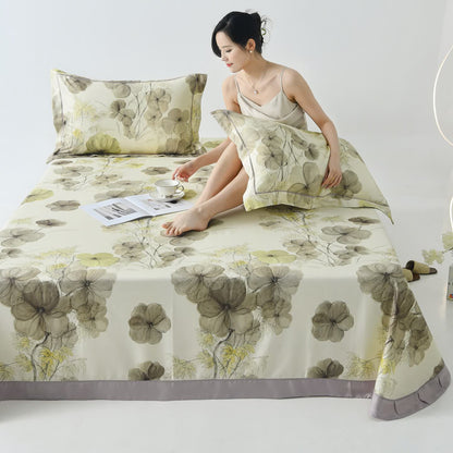 Pansy Print Cool Natural Fiber Bedspread - image 7
