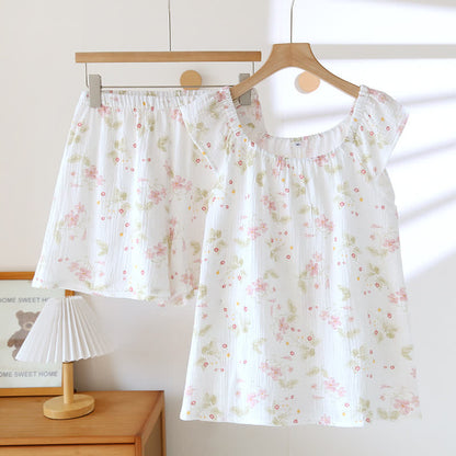 Cherry Blossom Flutter Sleeve Loungewear Set - XL - image 0